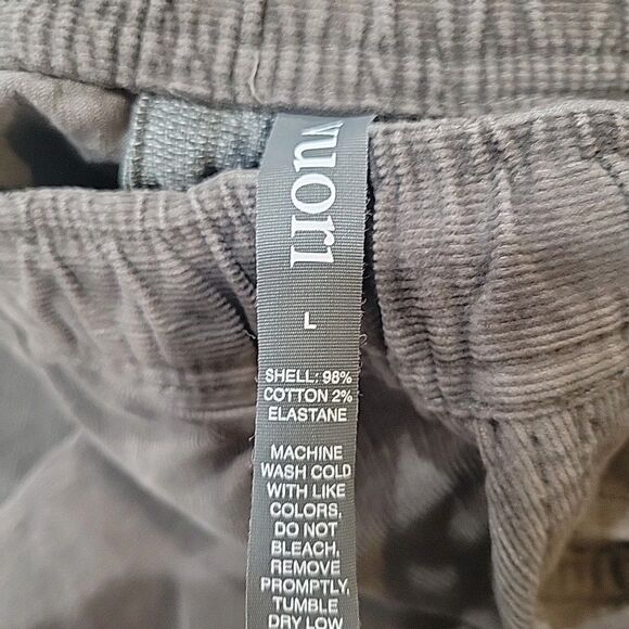 Vuori Corduroy Pants Mens L Grey Elastic Waist Drawstring Stretch V440 Preppy - Picture 8 of 9